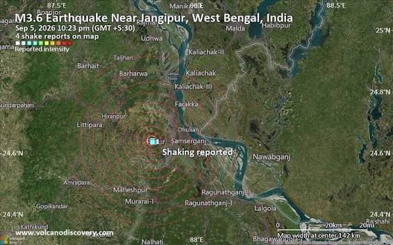 Murshidabad Earthquake: শনিবার রাতে মালদহ ও মুর্শিদাবাদে ভূমিকম্প
