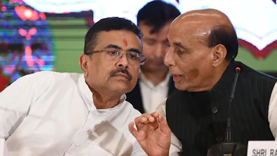 Rajnath Singh: কলকাতায় সাংবাদিক বৈঠকে প্রতিরক্ষামন্ত্রী রাজনাথ সিং