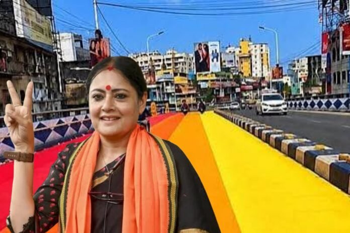 Agnimitra Paul Road Decoration Cost: আসানসোলে মন্ত্রী অগ্নিমিত্রা পালের কর্মসূচি ও রামধনু রঙে রাস্তা সাজানোর ছবি