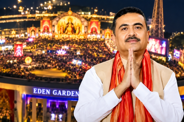 Eden Gardens Agomoni Utsav: ইডেন গার্ডেনসে আয়োজিত বর্ণাঢ্য আগমনী উৎসবের মঞ্চে প্রখ্যাত শিল্পীদের গান এবং অত্যাধুনিক ড্রোন শোয়ের ছবি